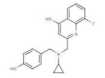 2-{[cyclopropyl(4-hydroxybenzyl)amino]methyl}-8-fluoroquinolin-4-ol