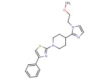 4-[1-(2-methoxyethyl)-1H-imidazol-2-yl]-1-(4-phenyl-1,3-thiazol-2-yl)piperidine