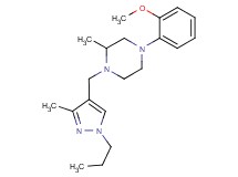 4-(2-methoxyphenyl)-2-methyl-1-[(3-methyl-1-propyl-1H-pyrazol-4-yl)methyl]piperazine