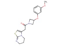 3-{2-[3-(3-methoxyphenoxy)-1-azetidinyl]-2-oxoethyl}-6,7-dihydro-5H-[1,3]thiazolo[3,2-a]pyrimidine