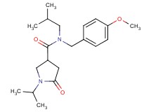 N-isobutyl-1-isopropyl-N-(4-methoxybenzyl)-5-oxopyrrolidine-3-carboxamide