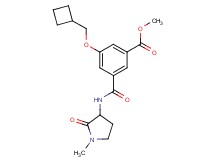 methyl 3-(cyclobutylmethoxy)-5-{[(1-methyl-2-oxo-3-pyrrolidinyl)amino]carbonyl}benzoate