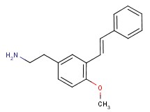 (2-{4-methoxy-3-[(E)-2-phenylvinyl]phenyl}ethyl)amine