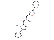 N,1-dimethyl-5-phenyl-N-{[3-(2-pyridinyl)-1,2,4-oxadiazol-5-yl]methyl}-1H-pyrrole-2-carboxamide