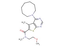 4-(1-azocanyl)-N-(2-methoxyethyl)-N,5-dimethylthieno[2,3-d]pyrimidine-6-carboxamide