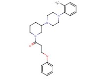 1-(2-methylphenyl)-4-[1-(3-phenoxypropanoyl)-3-piperidinyl]piperazine