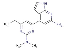 4-[2-(dimethylamino)-6-ethylpyrimidin-4-yl]-1H-pyrrolo[2,3-b]pyridin-6-amine