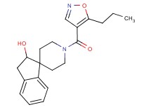 1'-[(5-propyl-4-isoxazolyl)carbonyl]-2,3-dihydrospiro[indene-1,4'-piperidin]-2-ol