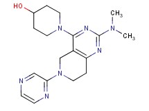 1-[2-(dimethylamino)-6-(2-pyrazinyl)-5,6,7,8-tetrahydropyrido[4,3-d]pyrimidin-4-yl]-4-piperidinol