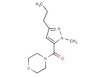 4-[(1-methyl-3-propyl-1H-pyrazol-5-yl)carbonyl]thiomorpholine