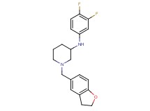 N-(3,4-difluorophenyl)-1-(2,3-dihydro-1-benzofuran-5-ylmethyl)-3-piperidinamine