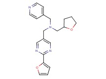 1-[2-(2-furyl)pyrimidin-5-yl]-N-(pyridin-4-ylmethyl)-N-(tetrahydrofuran-2-ylmethyl)methanamine