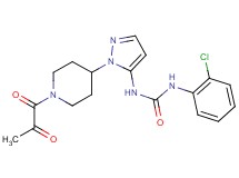 N-(2-chlorophenyl)-N'-[1-(1-pyruvoylpiperidin-4-yl)-1H-pyrazol-5-yl]urea