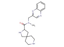N-methyl-N-(2-quinoxalinylmethyl)-2,8-diazaspiro[4.5]decane-3-carboxamide dihydrochloride