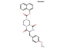 1-naphthyl (7S,9aR)-7-(4-methoxybenzyl)-6,9-dioxooctahydro-2H-pyrazino[1,2-a]pyrazine-2-carboxylate