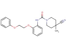 4-cyano-4-methyl-N-[2-(2-phenoxyethoxy)phenyl]piperidine-1-carboxamide