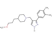 1-{[3-(3,4-dimethylphenyl)-1H-pyrazol-4-yl]methyl}-4-(3-methoxypropyl)piperidine