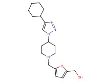 (5-{[4-(4-cyclohexyl-1H-1,2,3-triazol-1-yl)-1-piperidinyl]methyl}-2-furyl)methanol trifluoroacetate (salt)