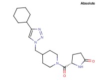 (5S)-5-({4-[(4-cyclohexyl-1H-1,2,3-triazol-1-yl)methyl]-1-piperidinyl}carbonyl)-2-pyrrolidinone