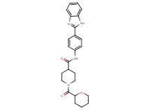 N-[4-(1H-benzimidazol-2-yl)phenyl]-1-(tetrahydro-2H-pyran-2-ylcarbonyl)-4-piperidinecarboxamide