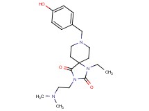 3-[2-(dimethylamino)ethyl]-1-ethyl-8-(4-hydroxybenzyl)-1,3,8-triazaspiro[4.5]decane-2,4-dione