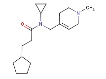 3-cyclopentyl-N-cyclopropyl-N-[(1-methyl-1,2,3,6-tetrahydropyridin-4-yl)methyl]propanamide