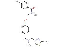 N,4-dimethyl-N-{2-[4-({methyl[(2-methyl-1,3-thiazol-4-yl)methyl]amino}methyl)phenoxy]ethyl}benzamide