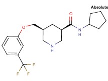 (3R,5S)-N-cyclopentyl-5-{[3-(trifluoromethyl)phenoxy]methyl}-3-piperidinecarboxamide