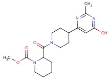 methyl 2-{[4-(6-hydroxy-2-methyl-4-pyrimidinyl)-1-piperidinyl]carbonyl}-1-piperidinecarboxylate