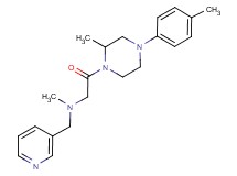 N-methyl-2-[2-methyl-4-(4-methylphenyl)-1-piperazinyl]-2-oxo-N-(3-pyridinylmethyl)ethanamine