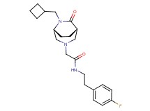 2-[(1S*,5R*)-6-(cyclobutylmethyl)-7-oxo-3,6-diazabicyclo[3.2.2]non-3-yl]-N-[2-(4-fluorophenyl)ethyl]acetamide