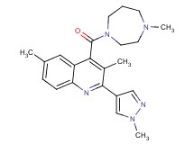 3,6-dimethyl-4-[(4-methyl-1,4-diazepan-1-yl)carbonyl]-2-(1-methyl-1H-pyrazol-4-yl)quinoline