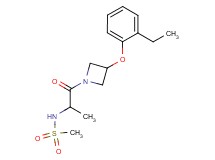 N-{2-[3-(2-ethylphenoxy)-1-azetidinyl]-1-methyl-2-oxoethyl}methanesulfonamide
