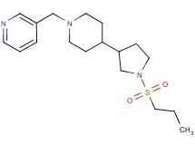 3-({4-[1-(propylsulfonyl)-3-pyrrolidinyl]-1-piperidinyl}methyl)pyridine