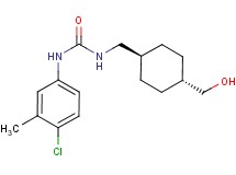 N-(4-chloro-3-methylphenyl)-N'-{[trans-4-(hydroxymethyl)cyclohexyl]methyl}urea