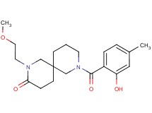 8-(2-hydroxy-4-methylbenzoyl)-2-(2-methoxyethyl)-2,8-diazaspiro[5.5]undecan-3-one