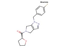 1-(4-fluorobenzyl)-5-[(2S)-tetrahydrofuran-2-ylcarbonyl]-1,4,5,6-tetrahydropyrrolo[3,4-c]pyrazole