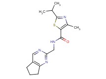 N-(6,7-dihydro-5H-cyclopenta[d]pyrimidin-2-ylmethyl)-2-isopropyl-4-methyl-1,3-thiazole-5-carboxamide