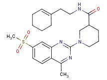 N-[2-(1-cyclohexen-1-yl)ethyl]-1-[4-methyl-7-(methylsulfonyl)-2-quinazolinyl]-3-piperidinecarboxamide