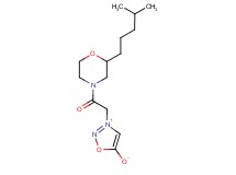 3-{2-[2-(4-methylpentyl)-4-morpholinyl]-2-oxoethyl}-1,2,3-oxadiazol-3-ium-5-olate
