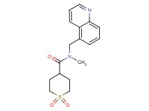 N-methyl-N-(5-quinolinylmethyl)tetrahydro-2H-thiopyran-4-carboxamide 1,1-dioxide