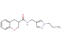 N-[(1-propyl-1H-pyrazol-4-yl)methyl]chromane-3-carboxamide