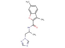 3,6-dimethyl-N-[1-methyl-2-(1H-1,2,4-triazol-1-yl)ethyl]-1-benzofuran-2-carboxamide