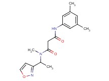 N'-(3,5-dimethylphenyl)-N-(1-isoxazol-3-ylethyl)-N-methylmalonamide