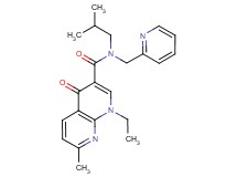 1-ethyl-N-isobutyl-7-methyl-4-oxo-N-(pyridin-2-ylmethyl)-1,4-dihydro-1,8-naphthyridine-3-carboxamide
