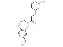 {4-[3-(1-methyl-3-piperidinyl)propanoyl]-2,3,4,5-tetrahydro-1,4-benzoxazepin-7-yl}methanol