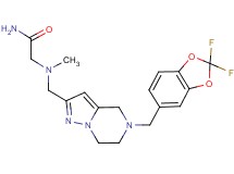 N~2~-({5-[(2,2-difluoro-1,3-benzodioxol-5-yl)methyl]-4,5,6,7-tetrahydropyrazolo[1,5-a]pyrazin-2-yl}methyl)-N~2~-methylglycinamide
