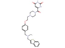 6-({4-[2-(4-{[(1-benzothien-2-ylmethyl)(methyl)amino]methyl}phenoxy)ethyl]-1-piperazinyl}carbonyl)-2,4(1H,3H)-pyrimidinedione