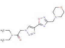 N,N-diethyl-2-{4-[3-(4-morpholinylmethyl)-1,2,4-oxadiazol-5-yl]-1H-1,2,3-triazol-1-yl}acetamide