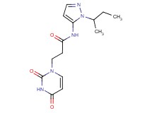 N-(1-sec-butyl-1H-pyrazol-5-yl)-3-(2,4-dioxo-3,4-dihydropyrimidin-1(2H)-yl)propanamide
